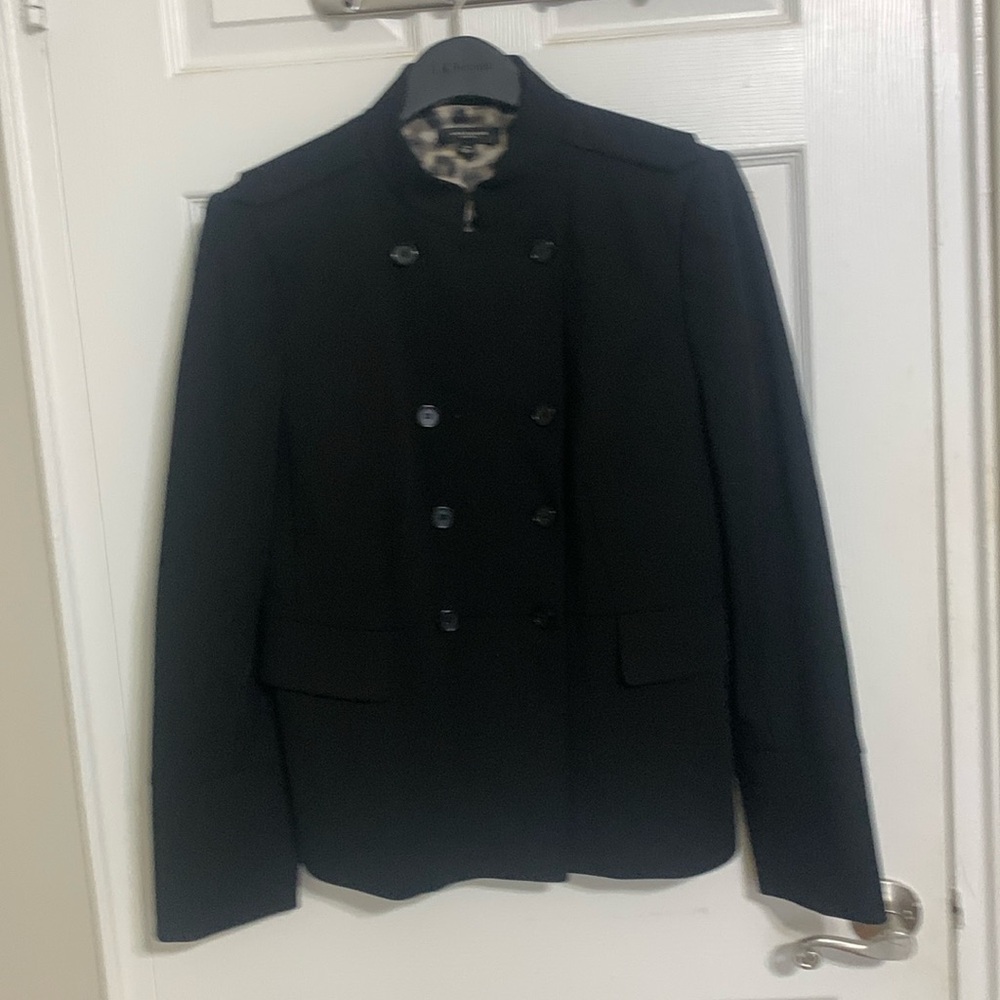 Ann Taylor Jacket with Animal Print Lining